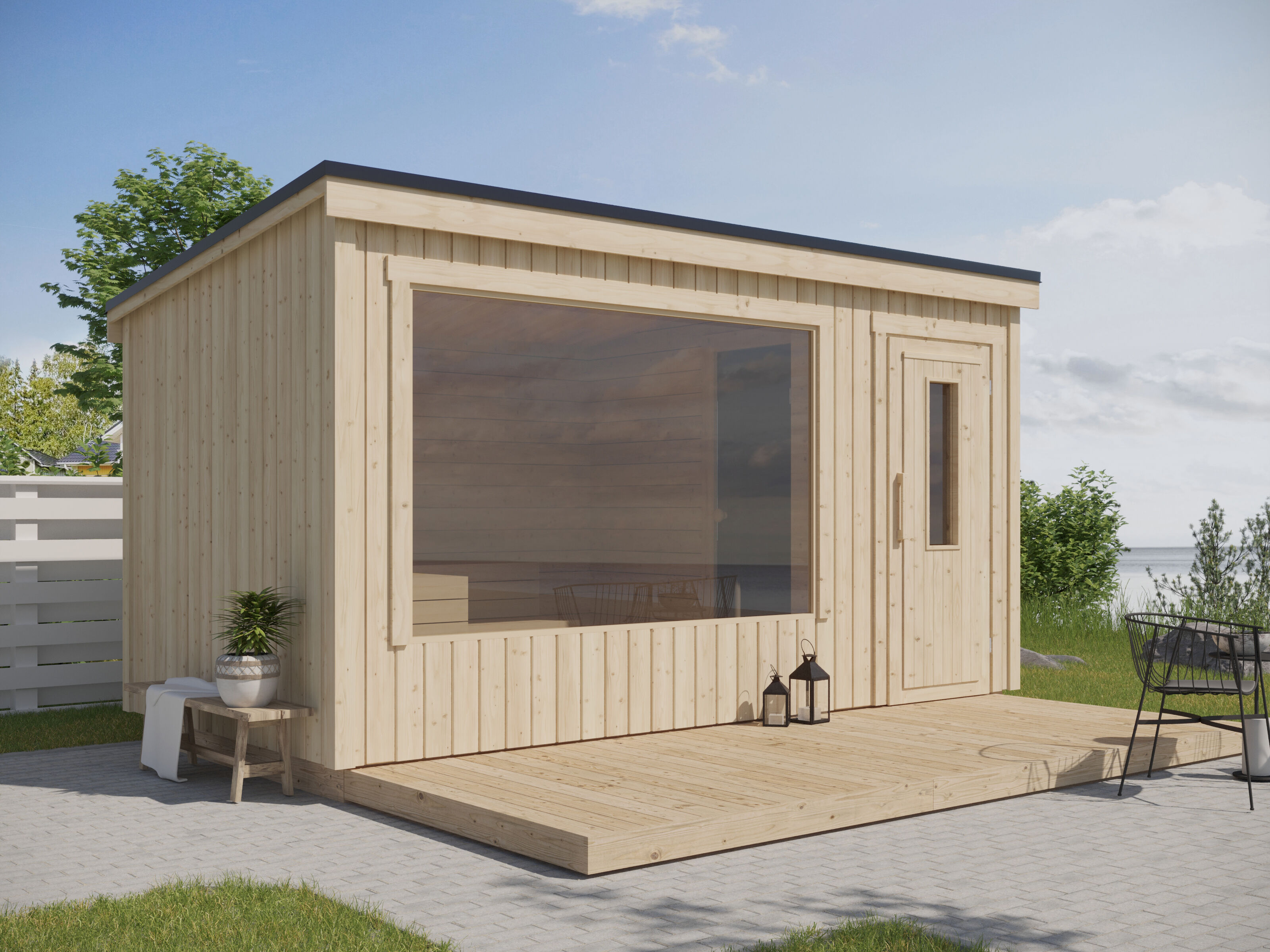 26% reduziert: Fjordholz Design Saunahaus Modell Kalle L Unkategorisiert online kaufen