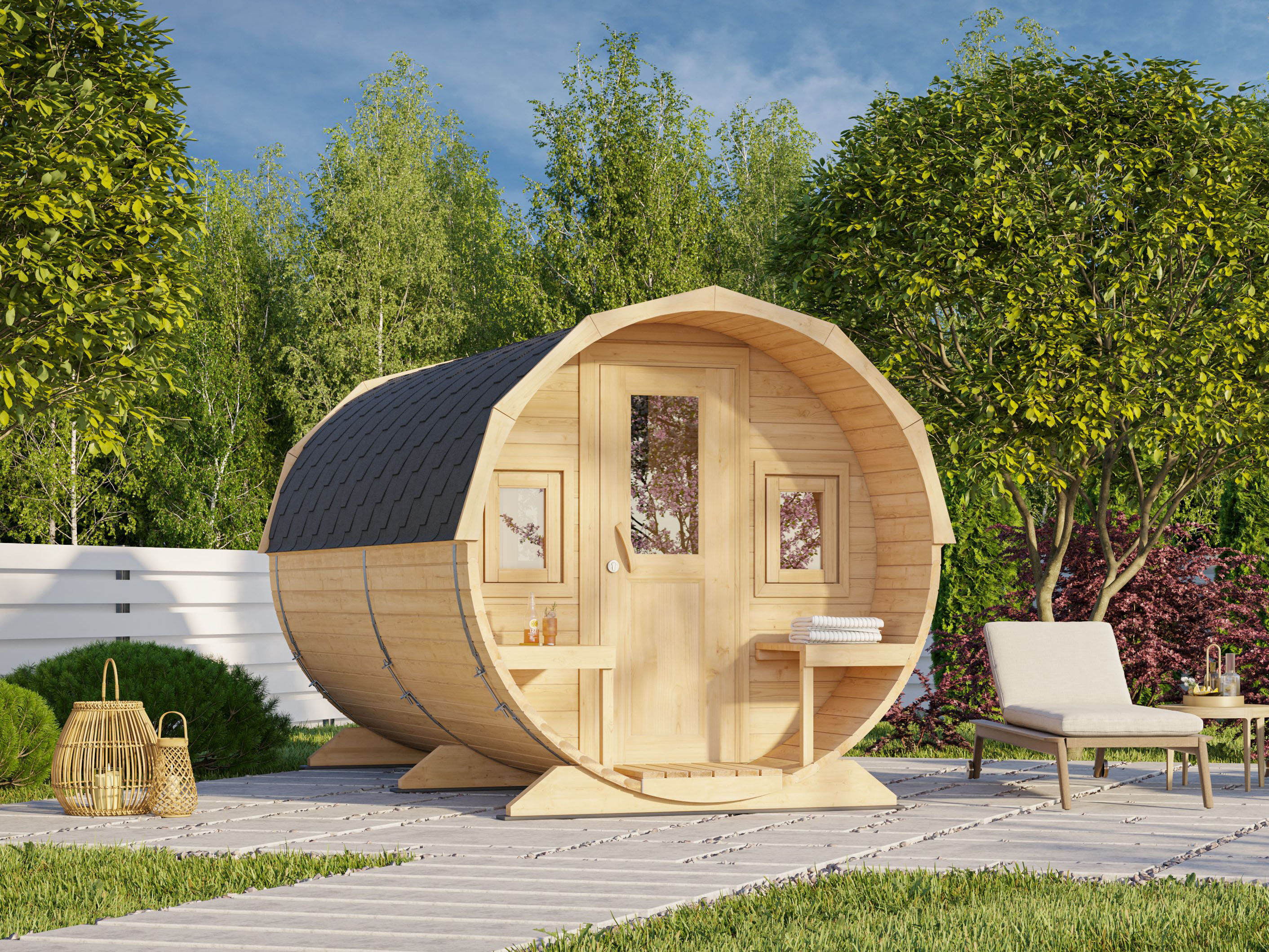 26% reduziert: Fjordholz Fass-Sauna Modell Alvin Unkategorisiert online kaufen