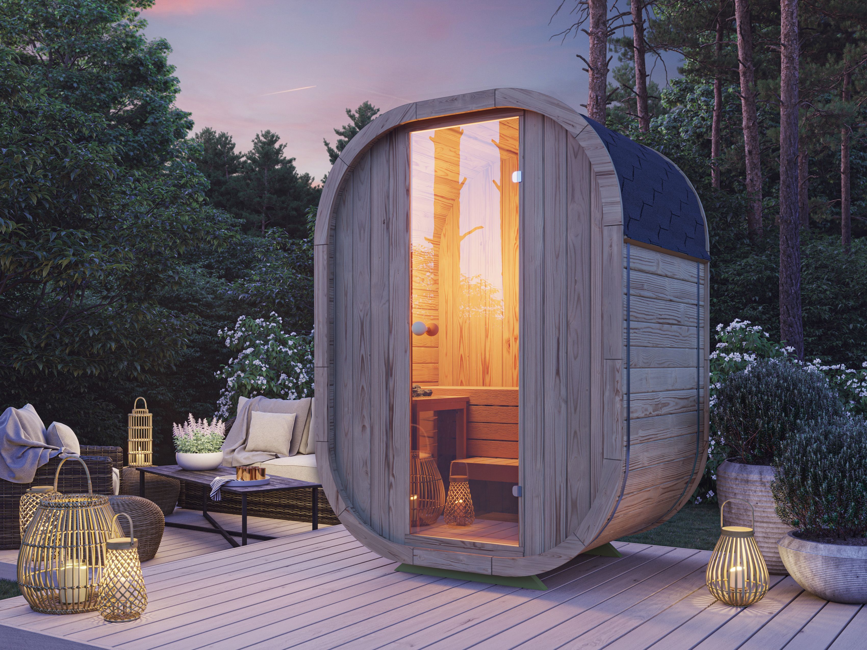 26% reduziert: Fjordholz Fass-Sauna Modell Luxe Micro Unkategorisiert online kaufen