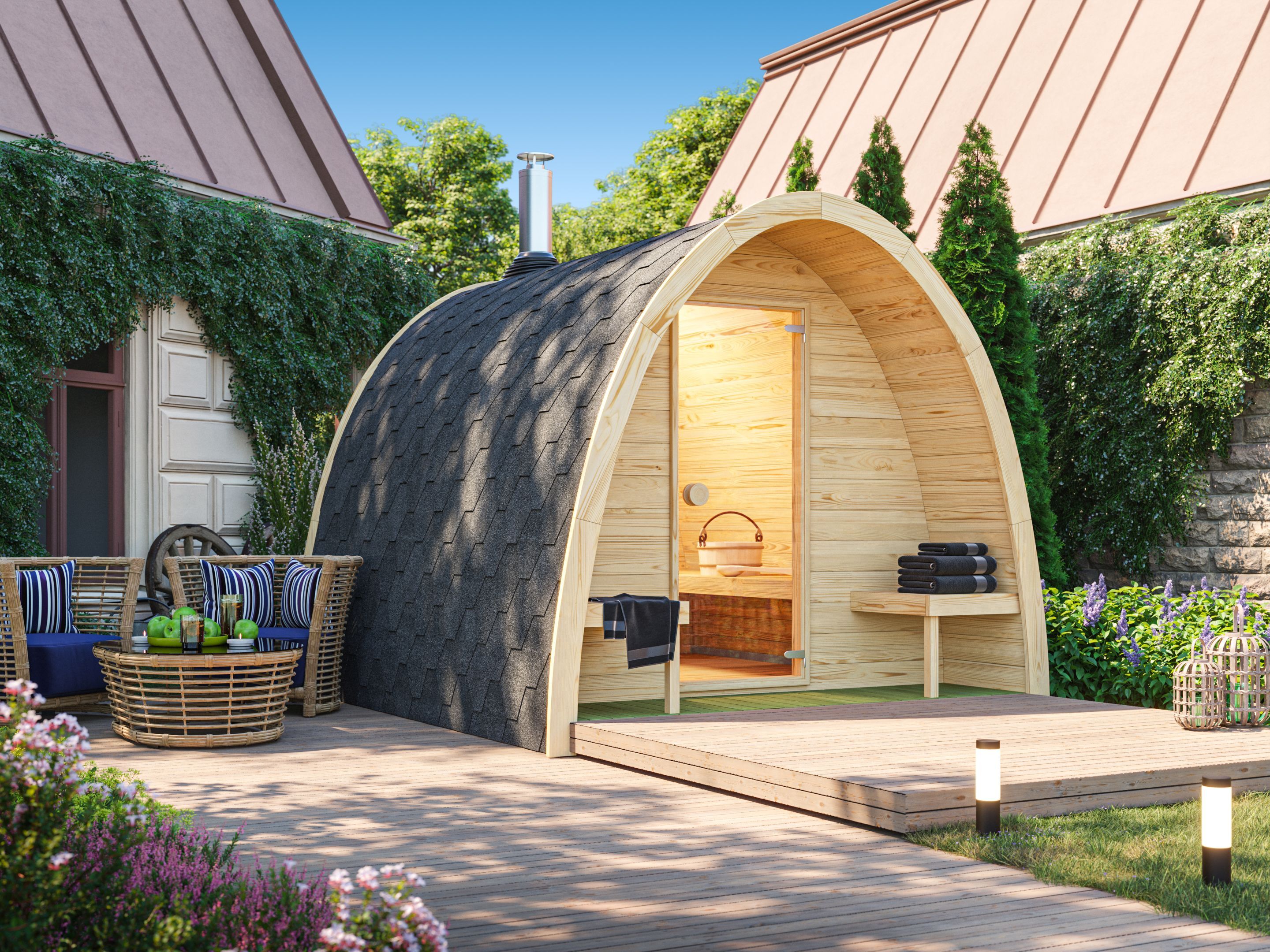 26% reduziert: Fjordholz Pod-Sauna Modell 300 - Außensauna Bausat Unkategorisiert online kaufen