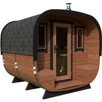 Kleine Moderne Fasssauna 2×2.5m | Modernes Saunafass aus Holz mit Vorraum | Kleine Fasssauna mit Holzofen oder Elektroofen Unkategorisiert online kaufen