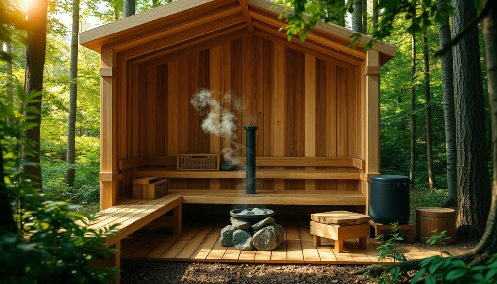 Holzarten für Outdoorsaunen