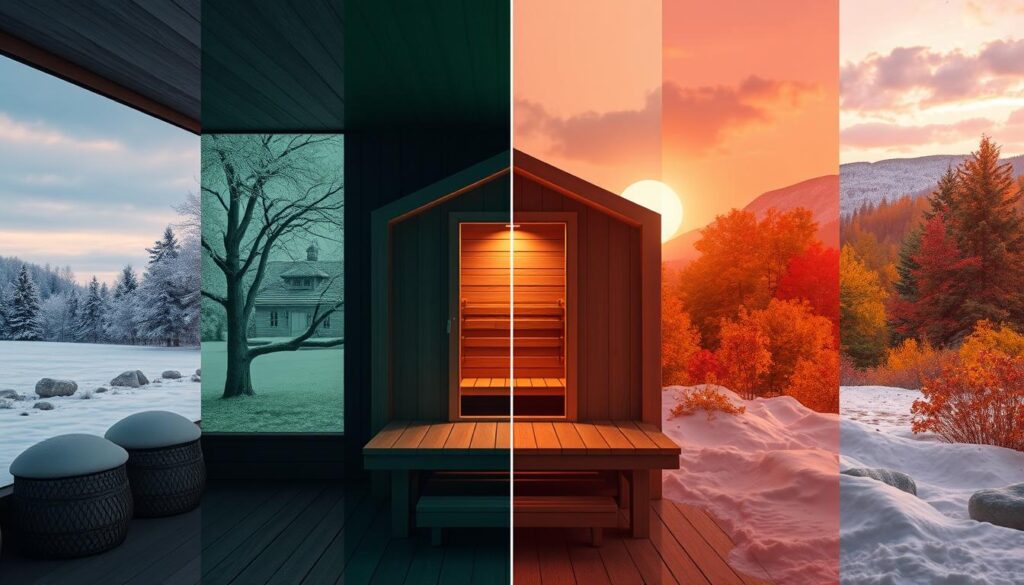 Saisonaler Stromverbrauch Sauna