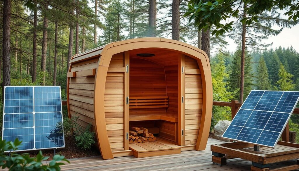 Umweltfreundliche Saunaheizung