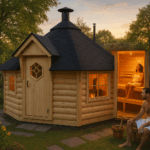 Fjordholz Grillkota mit Saunaraum Modell Smila 17m