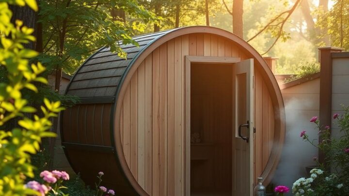 Fasssauna für den Garten