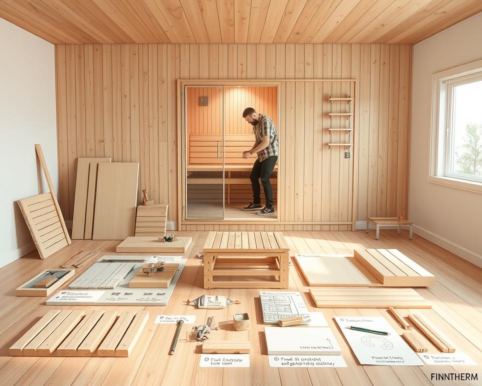 Finntherm Saunaaufbau Schritt für Schritt