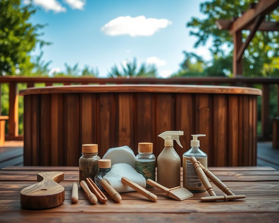 Holzbadezuber Pflege und Wartung