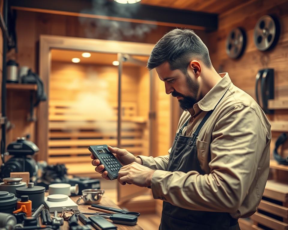 Sauna-Installation Professionelle Wartung