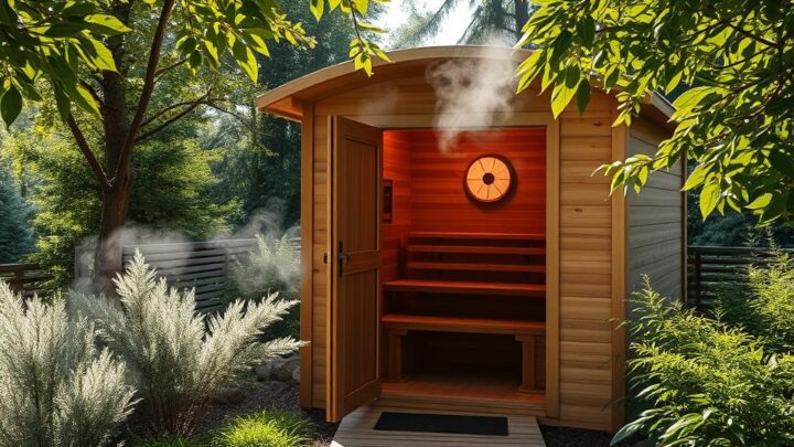 Sauna im Garten: Außen-Sauna für Wellness zu Hause
