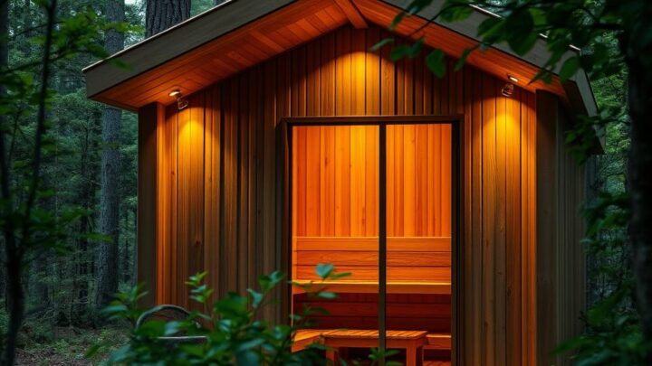 Saunabeleuchtung: Die richtige Beleuchtung für Ihre Outdoorsauna