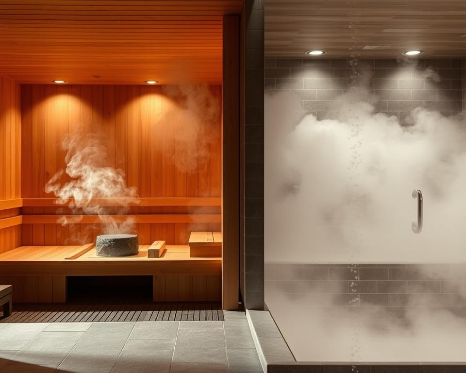 Temperaturunterschiede in Sauna und Dampfbad Temperaturunterschiede in Sauna und Dampfbad