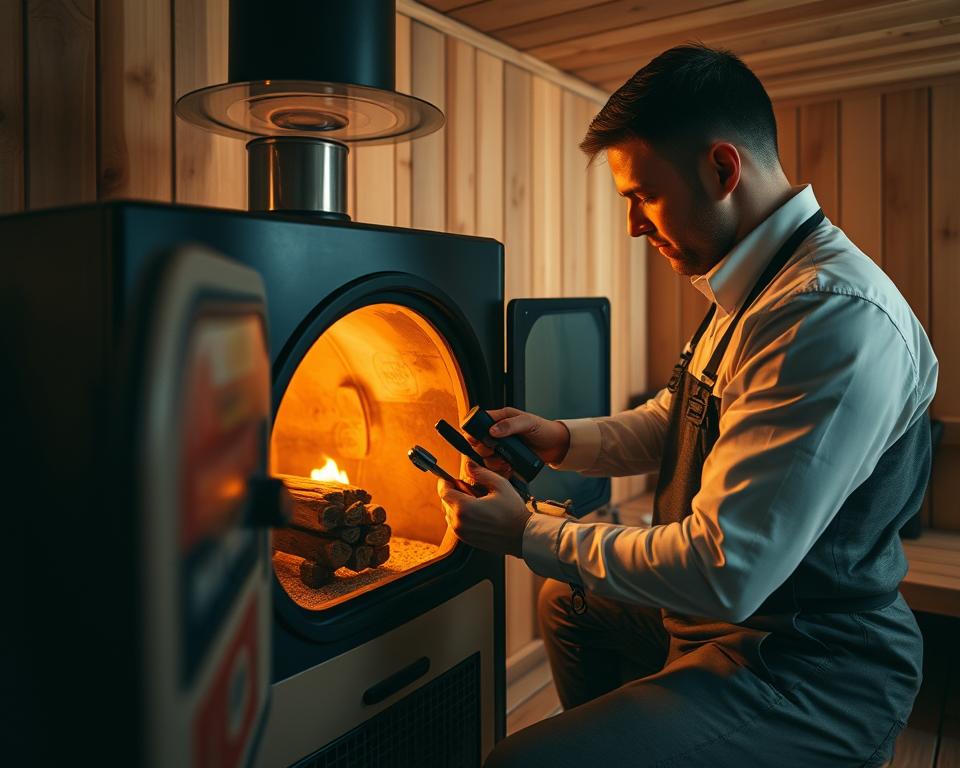Professionelle Saunaofen-Wartung Professionelle Saunaofen-Wartung