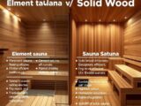 Sauna Element- oder Massivholz