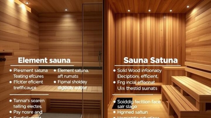 Sauna Element- oder Massivholz – Vor- und Nachteile