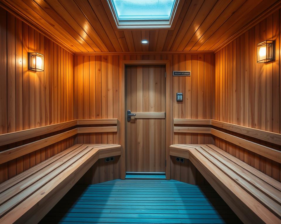 komfort innen raum sauna größe