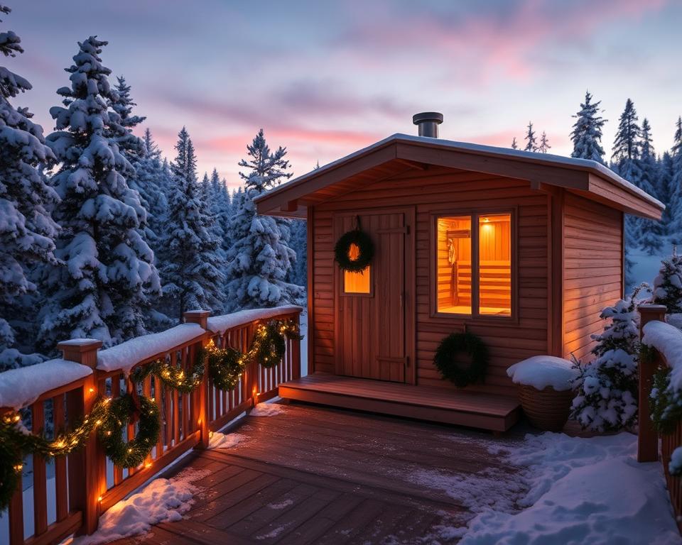 Sauna Geschenk Planung