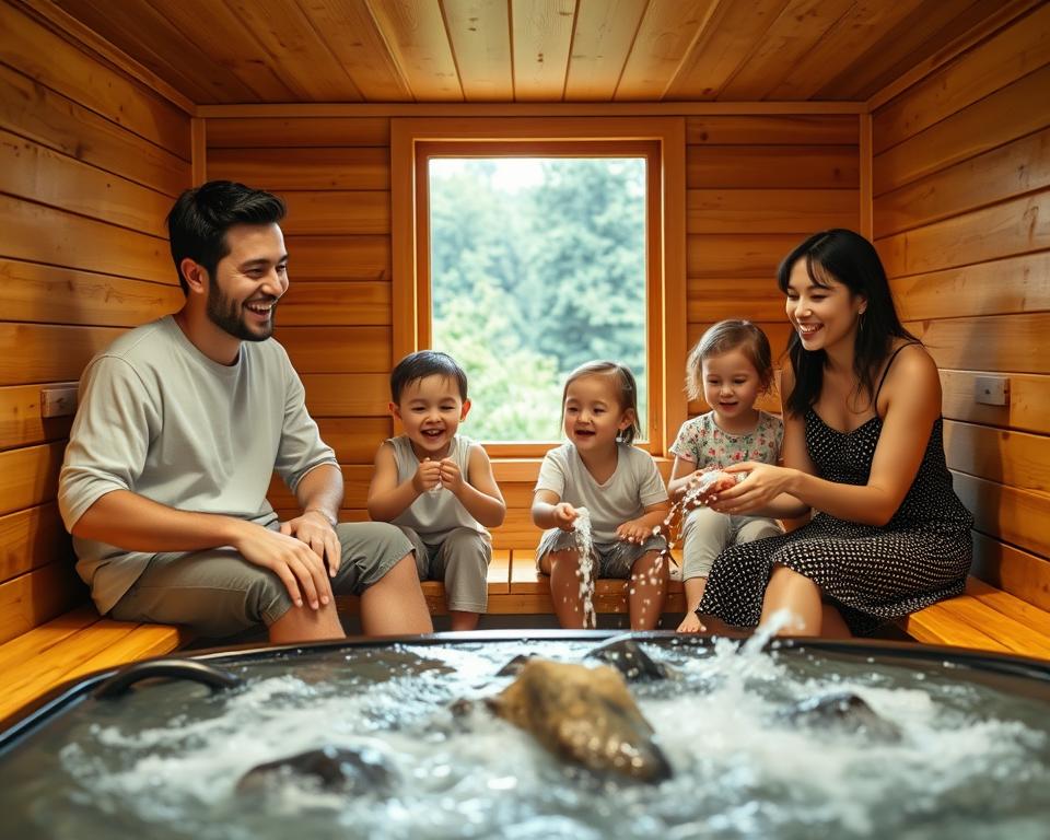Familiensauna mit Kindern Familiensauna mit Kindern