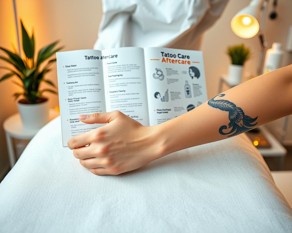 Frisches Tattoo Pflege Anleitung
