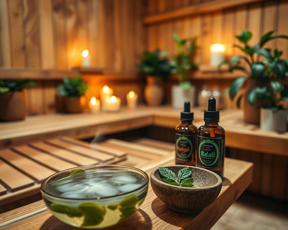 Gesundheit ätherische Öle Sauna