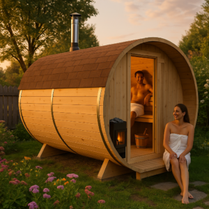 26% reduziert: Fjordholz Fass-Sauna Ida