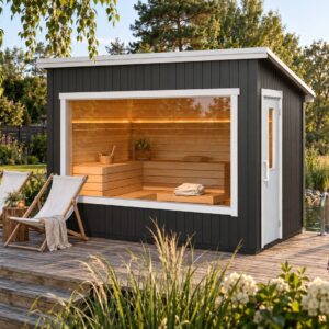 3x2m Design Saunahaus Kalle v. Fjordholz mit 180 mm Isolierwand Unkategorisiert online kaufen