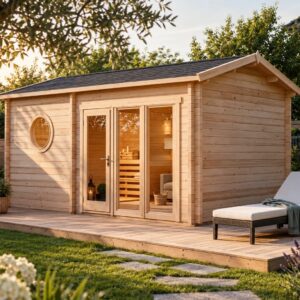 FinnTherm Saunahaus Genf Komplettset mit Vorraum mit Elektro-Ofen 9 kW Unkategorisiert online kaufen FinnTherm Saunahaus Genf Komplettset mit Vorraum mit Elektro-Ofen 9 kW Unkategorisiert online kaufen
