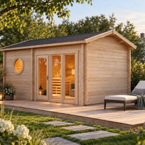 5x3m FinnTherm Genf Saunahaus mit Vorraum + Rundfenster für ca. 5–6 P. Unkategorisiert online kaufen 5x3m FinnTherm Genf Saunahaus mit Vorraum + Rundfenster für ca. 5–6 P. Unkategorisiert online kaufen