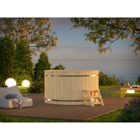 26% reduziert: Fjordholz Holzbadezuber/Hot Tub Rund ohne Ofen