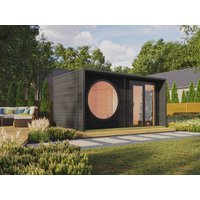 26% reduziert: Fjordholz Gartenhaus Modell Office Box Größe XL sc