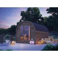 26% reduziert: Fjordholz Pod Sauna Modell Luxe 400 cm 2-Raum