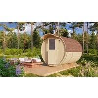 26% reduziert: Fjordholz Fass-Sauna Smilla