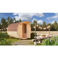 26% reduziert: Fjordholz Fass-Sauna Jonte