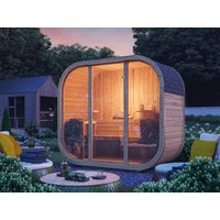26% reduziert: Fjordholz Fass-Sauna Modell Luxe-2 Premium