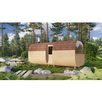26% reduziert: Fjordholz Fass-Sauna Ida