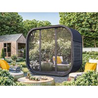 26% reduziert: Fjordholz Fass-Sauna Modell Luxe-2 Premium Black E