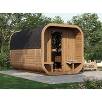 26% reduziert: Fjordholz Fass-Sauna Modell Icon 385 Thermo