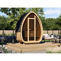 26% reduziert: Fjordholz Fass-Sauna Modell Luxe-1 Plus
