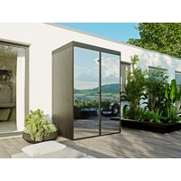 26% reduziert: Fjordholz Spiegelsauna Modell Kapp Black Edition