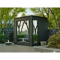 26% reduziert: Fjordholz Design-Saunahaus Modell Paradiso Black E