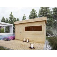 26% reduziert: Fjordholz Saunahaus Modell Livia 40