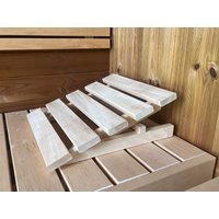 20% reduziert: Fjordholz Sauna Kopfstütze höhenverstellbar Premiu