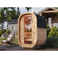 26% reduziert: Fjordholz Mini Fass-Sauna Modell Cubus-1