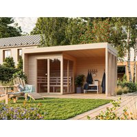 26% reduziert: Fjordholz Saunahaus Modell Patio Größe S Plus