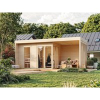 26% reduziert: Fjordholz Saunahaus Modell Patio Größe L Plus