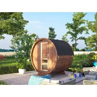 26% reduziert: Fjordholz Fass-Sauna Modell Leo Classic