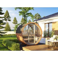 26% reduziert: Fjordholz Fass-Sauna Modell Leo Premium