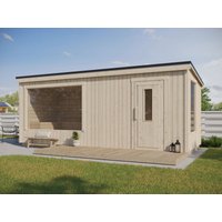 26% reduziert: Fjordholz Design Saunahaus Modell Kalle XL