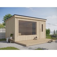 26% reduziert: Fjordholz Design Saunahaus Modell Kalle L