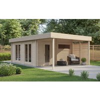26% reduziert: Fjordholz Saunahaus Modell Magnus XL 70
